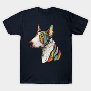 Bull Terrier Dog Art T-Shirt
